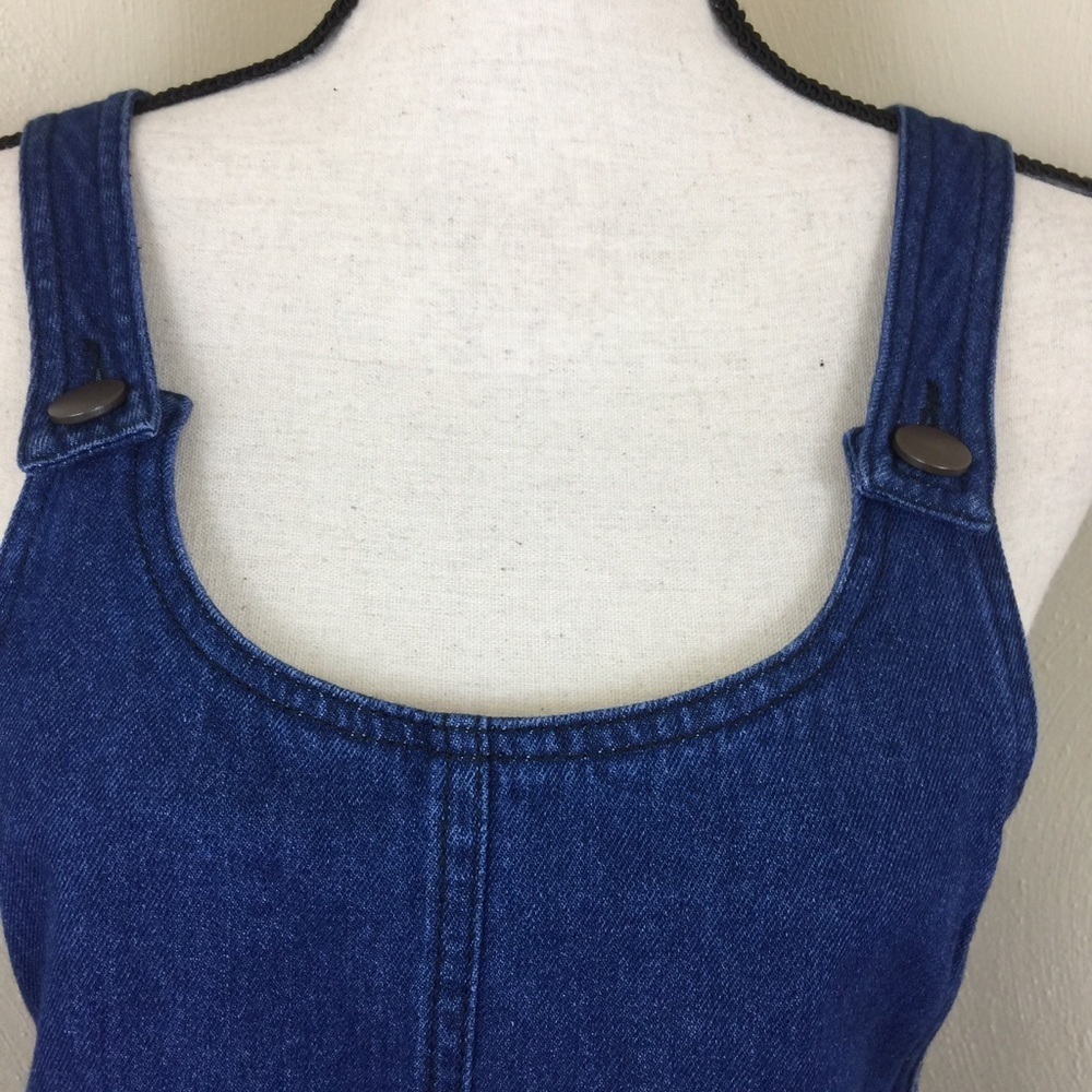 π. π₯. Love Fire. Jean Jumper Dress. Sz L. - Picture 3 of 8